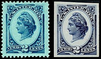 Liberty revenue 2c 1875 R152 pair
