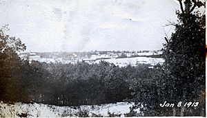 View of Lingo from the east side, January 8, 1913.