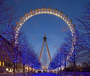 London Eye Twilight April 2006 reworked