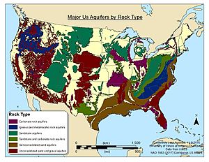 Major US Aquifers by Rock Type