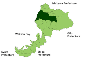 Map Fukui city en
