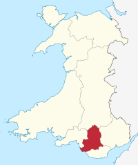 Mid Glamorgan Preserved County in Wales.svg