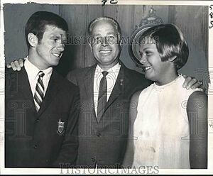 Mike Burton, Sherm Chavoor, Debbie Meyer 1969
