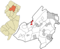 Morris County New Jersey incorporated and unincorporated areas Mount Arlington highlighted