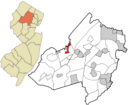 Location in Morris County and the state of New Jersey.v