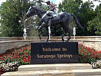 Native Dancer statue Saratoga Springs NY