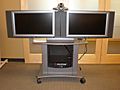 Polycom VSX 7000 with 2 video conferencing screens