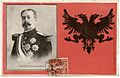 Postcard of the Albanian Flag by Aladro Kastriota (1913)