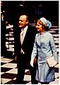 Prime Minister Robert Muldoon and his wife Thea attending the royal wedding, 1981 (28335997832)