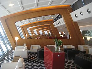 Qantas first class lounge Sydney 1