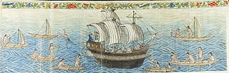 Reception of the Manila Galleon by the Chamorro in the Ladrones Islands, ca. 1590.jpg