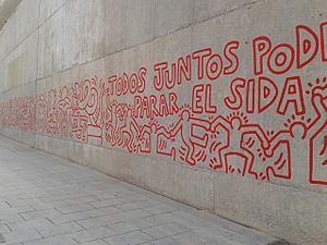 Reproducció mural Keith Haring Barcelona 05