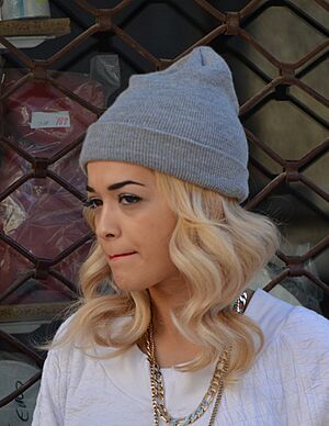 Rita Ora, 9 September 2012 (cropped)