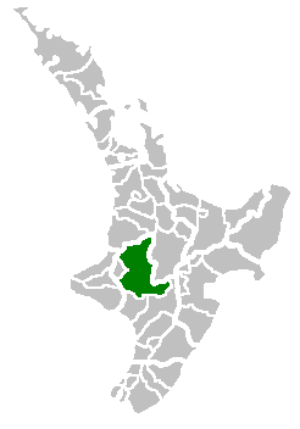 Location of the Ruapehu District