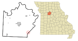 Location of Nelson, Missouri