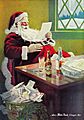 Santa Claus with White Rock Ginger Ale, December 1923 Ad (cropped)