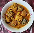 Shing Mach with Fulkopi ( Cauliflower with Stinging catfish)