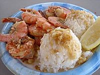 Shrimp plate lunch