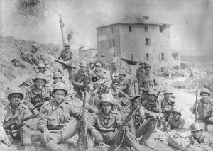 Soldados da Força Expedicionária Brasileira na Itália durante a II Guerra Mundial