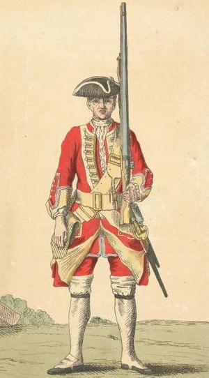 Soldier of 25th regiment 1742