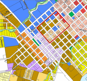 South Campus Historic District map