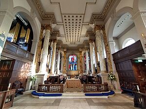 St Philip's Cathedral, Birmingham, interior 2024
