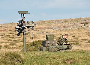 Starstreak launcher on Dartmoor