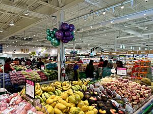 The interior of T&T Supermarket