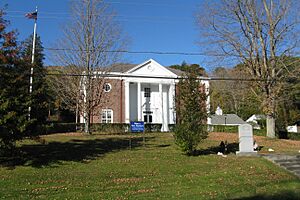 Monroe Town Hall as seen from Depot Street