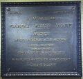 Ware Dedication plaque