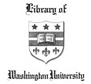Washington University bookplate