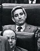 (Cisneros) Leopoldo Calvo Sotelo en el pleno del Congreso de los Diputados (cropped)