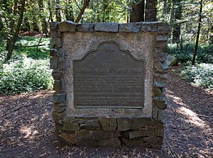 1986 Memorial plaque for California Historical Landmark Blossom Rock Navigation Trees
