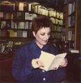 1992 circa Otto Stender, Herta Müller, Lesung Georgsbuchhandlung Hannover