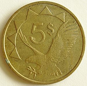 1993 Namibian 5 dollar reverse