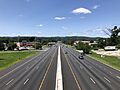 2021-07-31 13 07 24 View north along New Jersey State Route 17 from the overpass for Bergen County Route 507 (Franklin Turnpike) in Ramsey, Bergen County, New Jersey