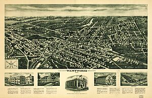 Aeroview of Westwood, New Jersey 1924. LOC 76693065