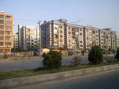 Afghanese architecture, 2000s-built flats in Kabul