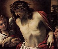 Annibale Carracci - Christ Wearing the Crown of Thorns, Supported by Angels - WGA04427