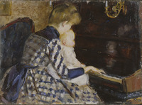 At the Piano (Mina Carlson-Bredberg) - Nationalmuseum - 20185