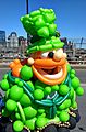 Balloon leprechaun at Boston's St Patrick's Day Parade in 2018
