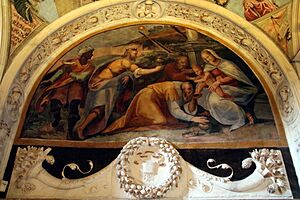 Belisario Corenzio (attr.), Adorazione dei Magi, Cappella della Natività, basilica di San Domenico Maggiore (Napoli)