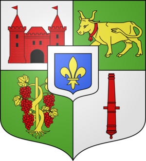 Blason ville fr Ludon-Médoc (Gironde)