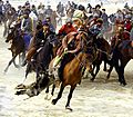 Buzkashi sport in the Balkh province