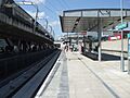 Canning Town stn DLR Stratford International branch northbound look north