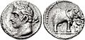 Carthage, quarter shekel, 237-209 BC, SNG BM Spain 102