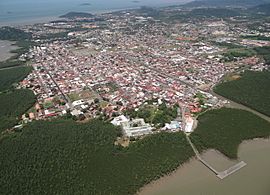 2012 aerial view of Cayenne