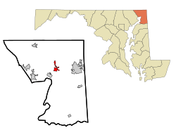 Location of North East, Maryland