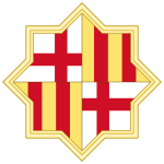 Coat of Arms of Barcelona (c.1931-1939 Two Pales Variant )