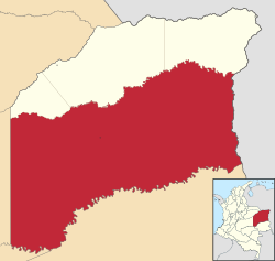 Location of Cumaribo in Vichada